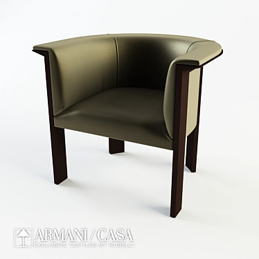 Elegant Armani Casa Edward Chair 3D model image 1 