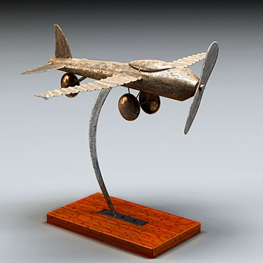 Aero Art: Decorative Plane Sculpture 3D model image 1 
