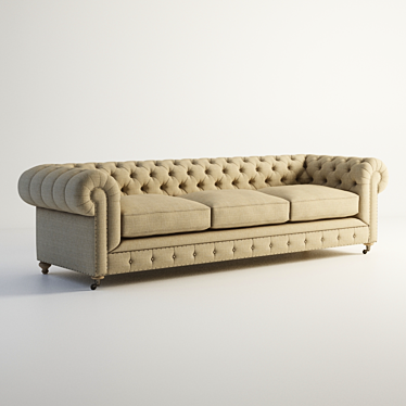 Antique Chesterfield Sofa | GRAMERCY HOME 3D model image 1 