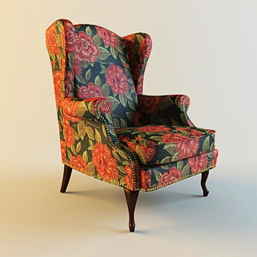 LARGO Classic Armchair 3D model image 1 