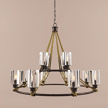 Urban Elegance: Maverick Chandelier 3D model image 1 