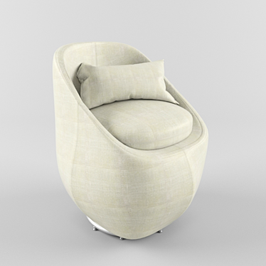 Circle Lounge Chair 3D model image 1 