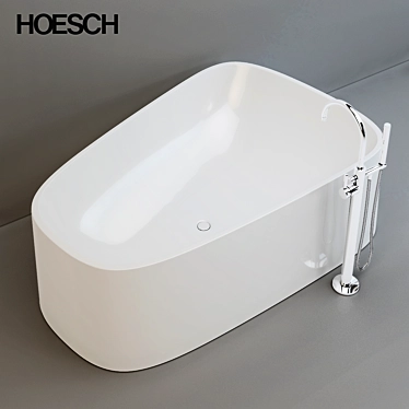 Hoesch SingleBath Duo: Sleek Simplicity 3D model image 1 