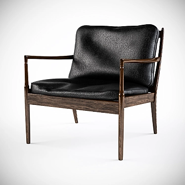 Samsö Lounge Chair: Danish Design Elegance 3D model image 1 