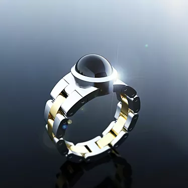 Elegant Movable Ring "Rolex 3D model image 1 