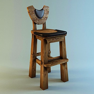 Medieval Style Barstool for Bars and Restaurants 3D model image 1 