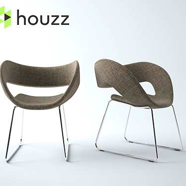 Sleek Houzz Modern Chair 3D model image 1 