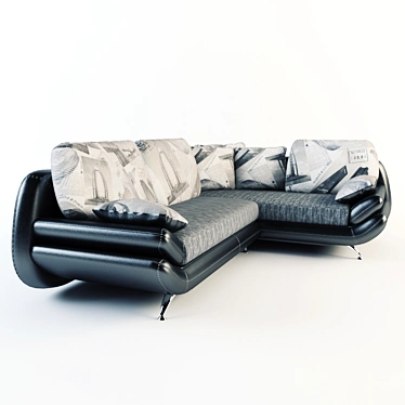 Stylish Visit Sofa Corner Set 3D model image 1 