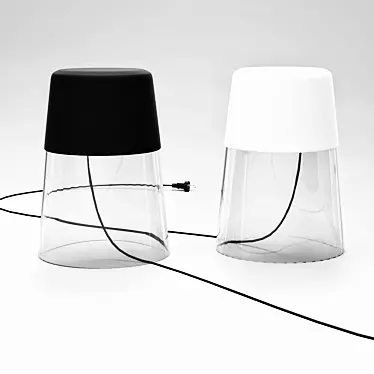 Sleek Shine Table Lamps 3D model image 1 