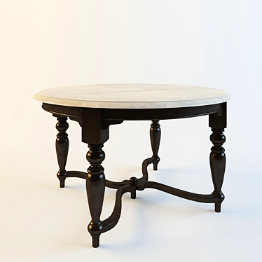 GardaDecor Dining Table 3D model image 1 