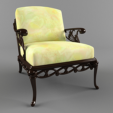 Classic Wooden Chair 3D model image 1 