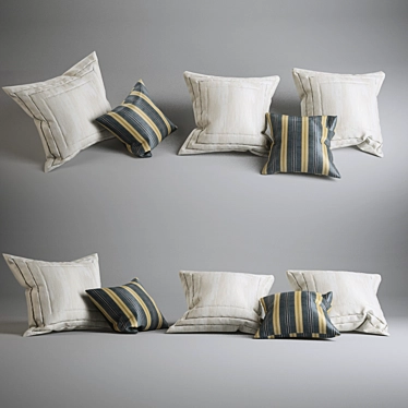 Sofa Decor Cushions 3D model image 1 