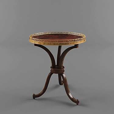 Elegant James Side Table: Alexa Hampton 3D model image 1 