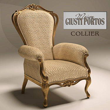 Elegant Guisti Portos Armchair 3D model image 1 