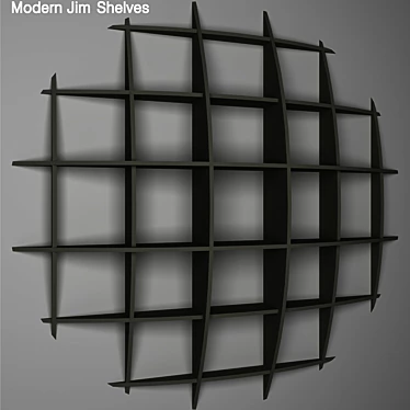 Sleek Jim Shelves - Modernize Your Space 3D model image 1 