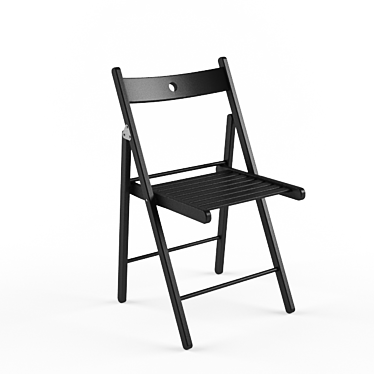 Foldable Black IKEA Terje 3D model image 1 