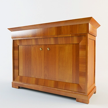 Modern Mini Bar Dresser 3D model image 1 