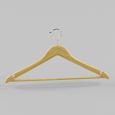 Classic Clothing Hangers 3D model image 1 