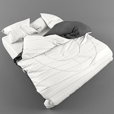 Cozy Dream Bed 3D model image 1 