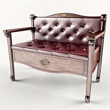 Classic Style Bench or Ottoman 3D model image 1 