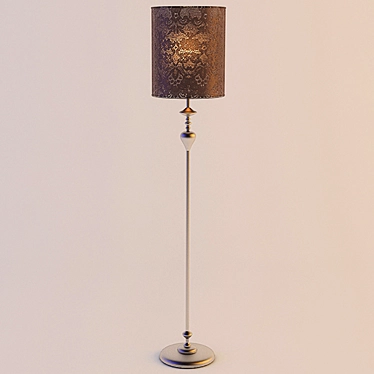 Sleek Chinese Floor Lamp 3D model image 1 