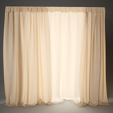 Blackout Curtain 3D model image 1 