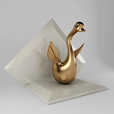 Elegant Decorative Figurine 3D model image 1 
