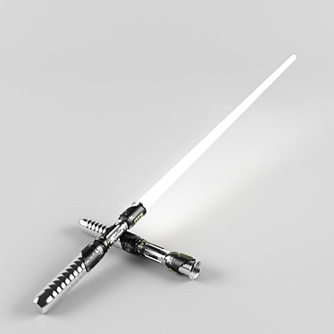 Battle-Worn Lightsaber: High-Polygon Textured Saber 3D model image 1 