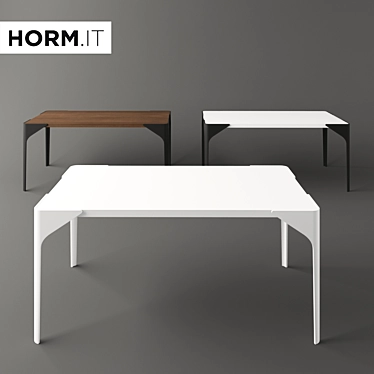 Sleek Canard Table: 160x90x72cm 3D model image 1 