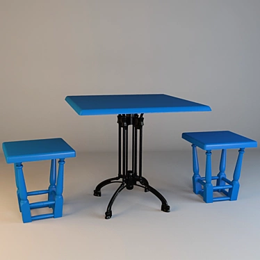 Table for Support Spartak-Light with Stools

Title: Spartak-Light Table Set with Stools 3D model image 1 
