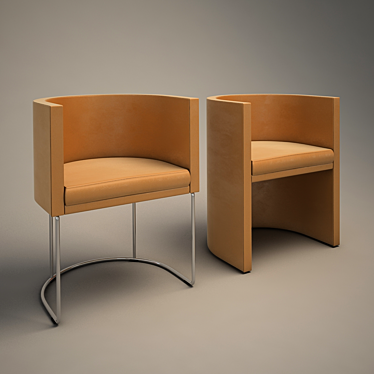 Modern Italian Armchairs: COURT-CO11 and CO13 3D model image 1 