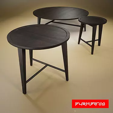 Versatile FLEXFORM Dany Combo Tables 3D model image 1 