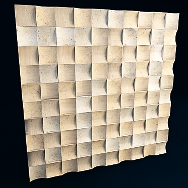 Elegant Travertine Mosaic 3D model image 1 