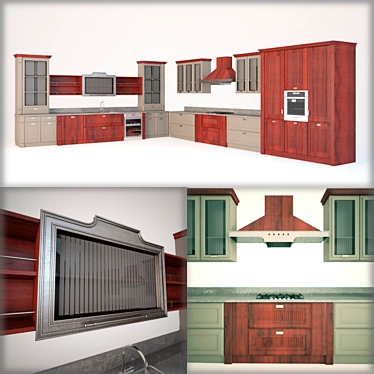 Italian Dream Kitchen 3D model image 1 