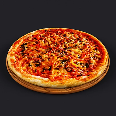 Mexican Pizza - Spicy and Irresistible 3D model image 1 