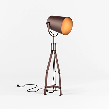 Modern Metal Floor Lamp 3D model image 1 