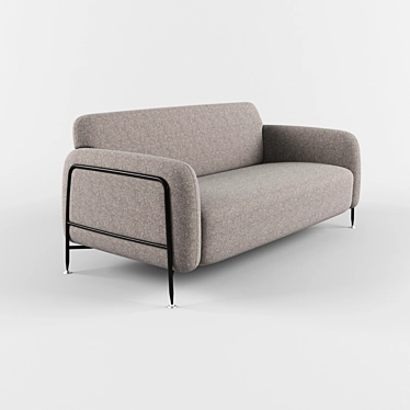 Space-Saving Mega Sofa 3D model image 1 