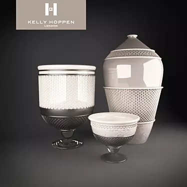 Elegant Vases by Kelly Hoppen 3D model image 1 