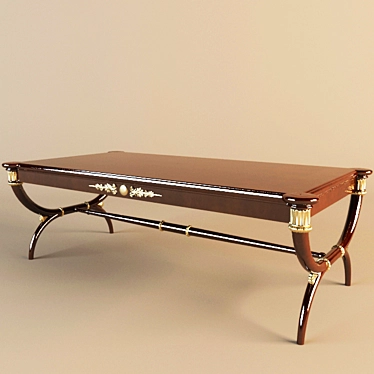 Classic Coffee Table: 1330x680xh450mm 3D model image 1 