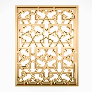 Eastern Style Decorative Grille - 1280x1000mm 3D model image 1 