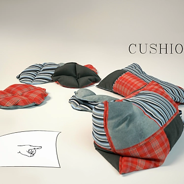 Cozy Cushion Set 3D model image 1 