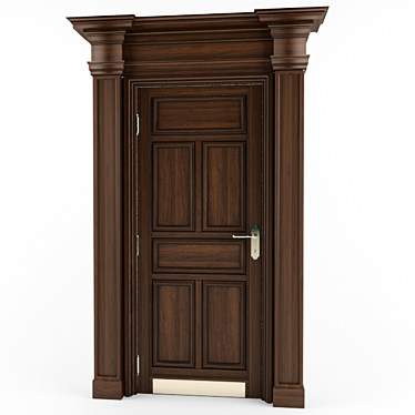 Title: Classic Style Interior Door 3D model image 1 