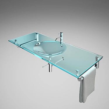 Modern Washbasin 3D model image 1 