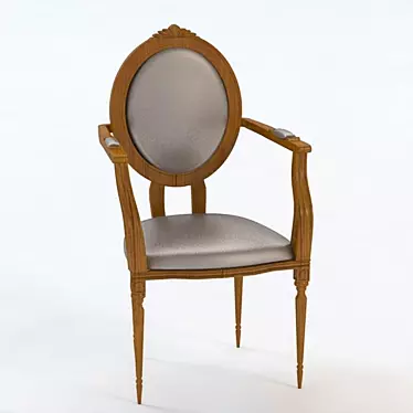 Elegant Vintage Armchair 3D model image 1 