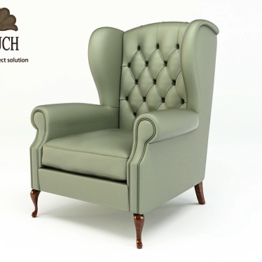 Elegant ALPUCH Chair 3D model image 1 