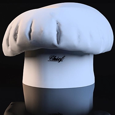 Classic Culinary Toque Hat 3D model image 1 