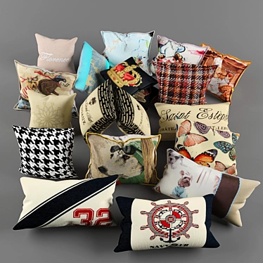 Versatile Cushions 3D model image 1 