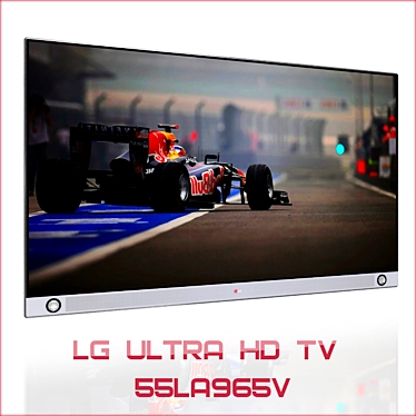 LG 55" UHD TV - Wall Mountable 3D model image 1 