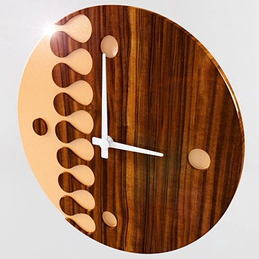 Dripping Elegance: Modern Wall Clock 3D model image 1 