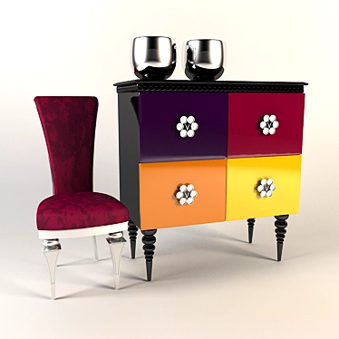 AltaModa Duetto: Stylish and Compact Furniture 3D model image 1 